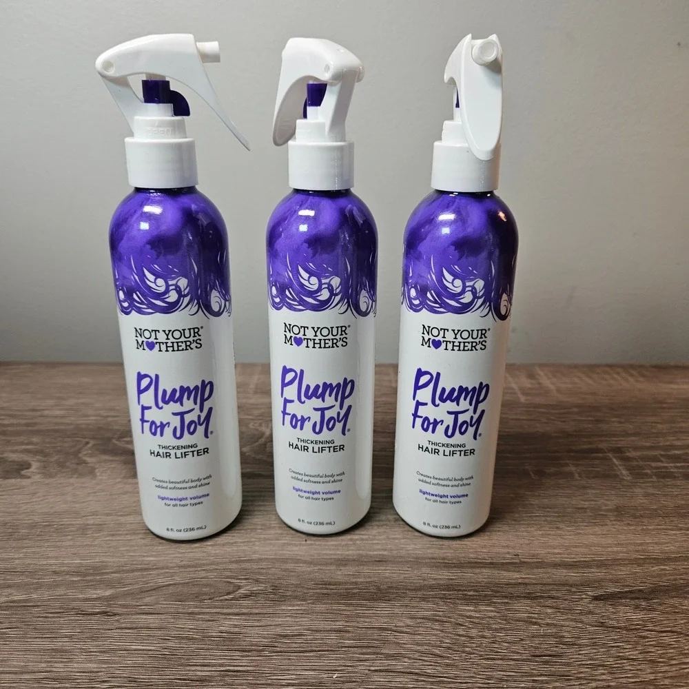 Not Your Mothers Plump For Joy Thickening Hair Lifter 8oz Spray 3 Pack Bundle